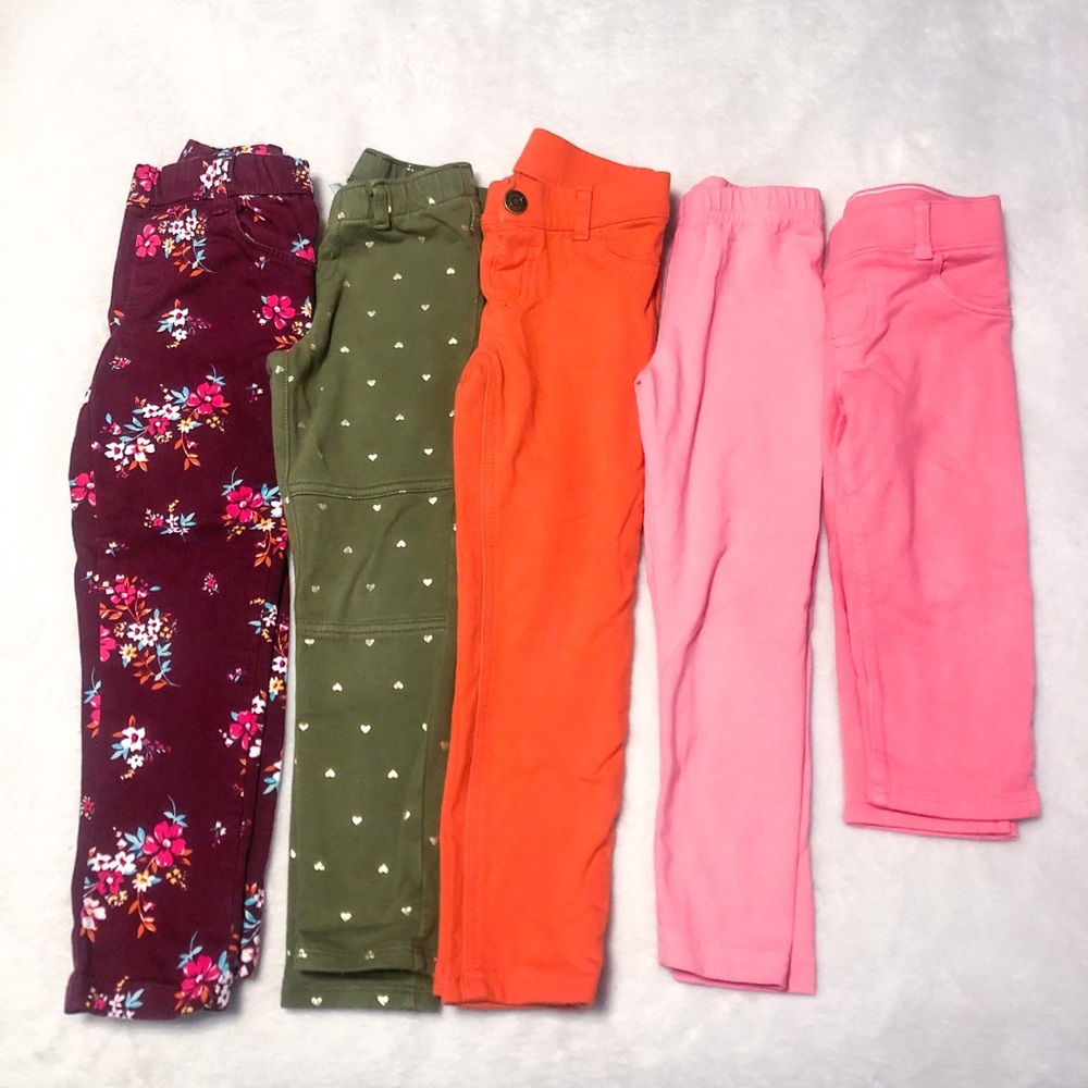 Set of 5 Girl’s Pants/Leggings